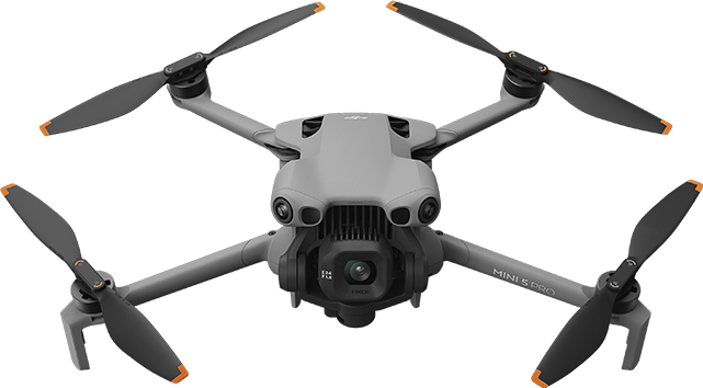 DJI Mini 5 Pro, vista frontal